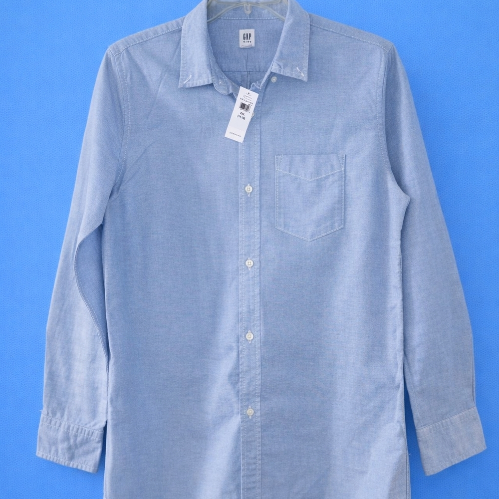GAP Boy's Light Blue Casual Dress XXL 14-16